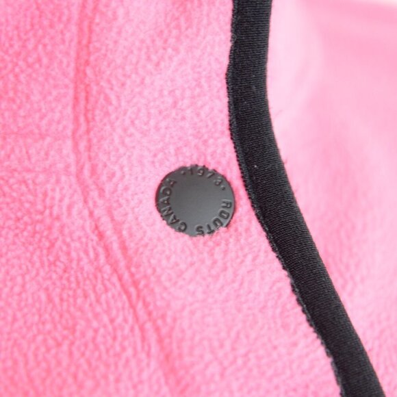 Roots Hot Pink Fleece Sherpa Pullover Sweater Sz XS - Picture 7 of 7